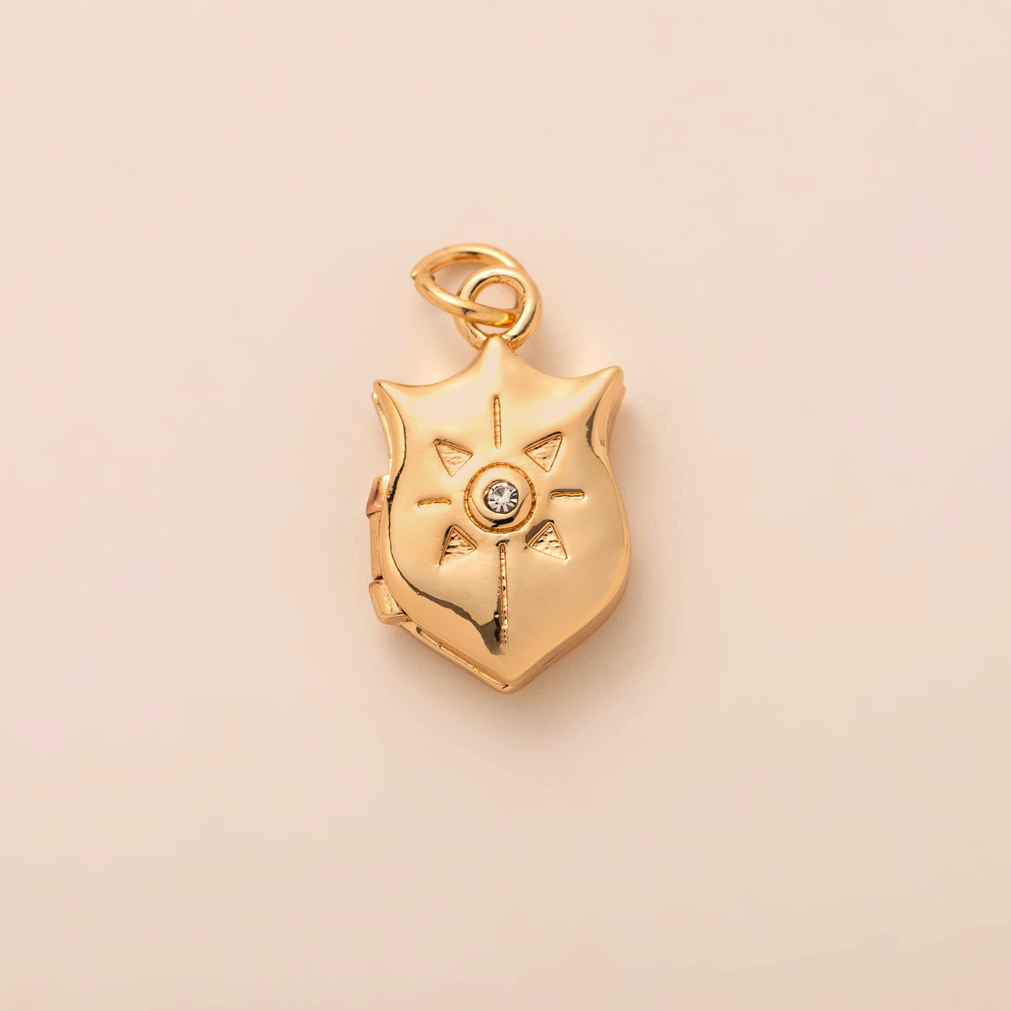 Vintage Geometric Star Moon Plated Brass Stainless Steel Pendant Necklace Charm Bar