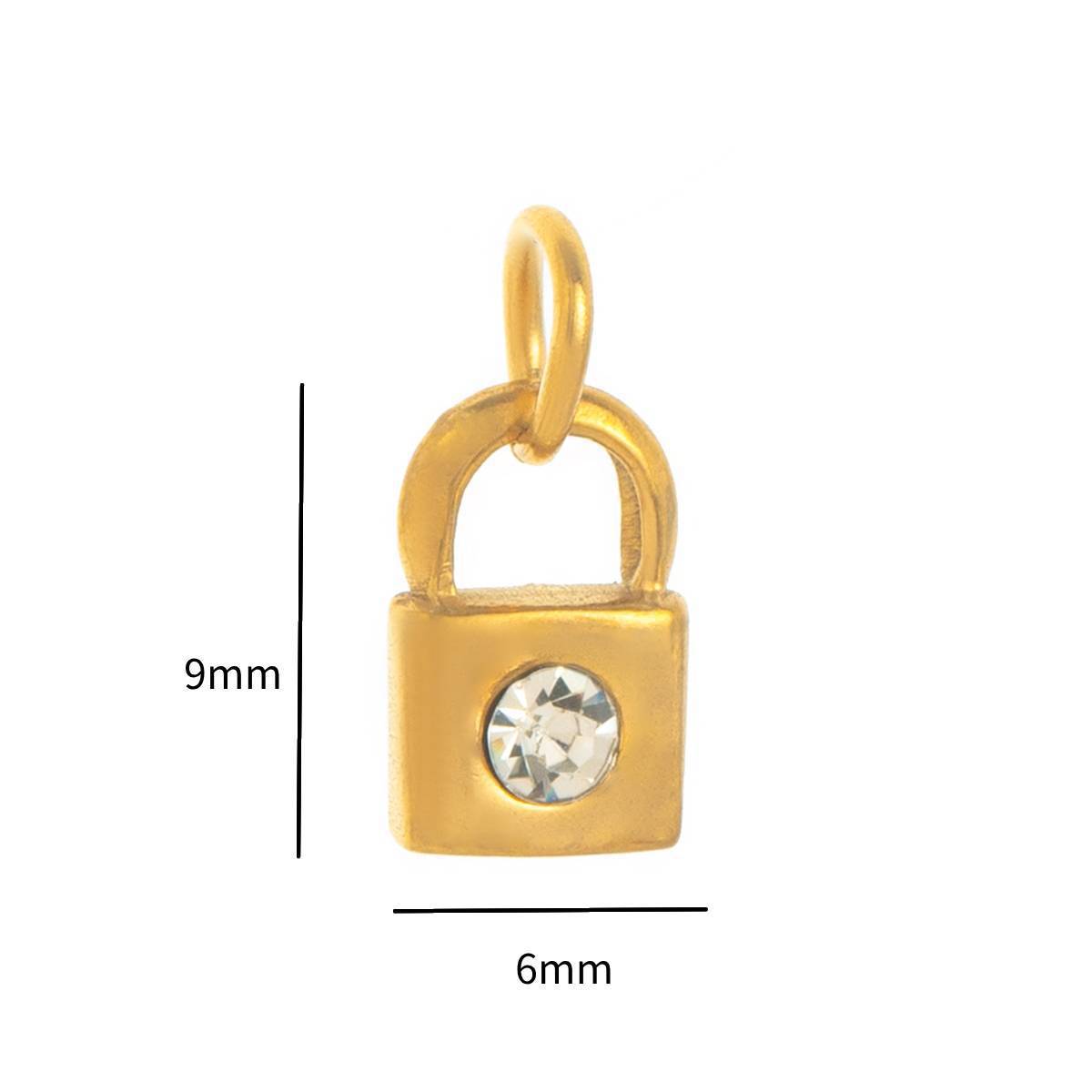 Plated Stainless Steel Heart Star Moon Gemstone Pendant Necklace for Women Charm Bar