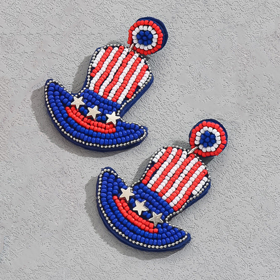 Set de pendientes minimalistas asimétricos de corazón y geométricos para mujer con engaste de micro-pavé y perlas