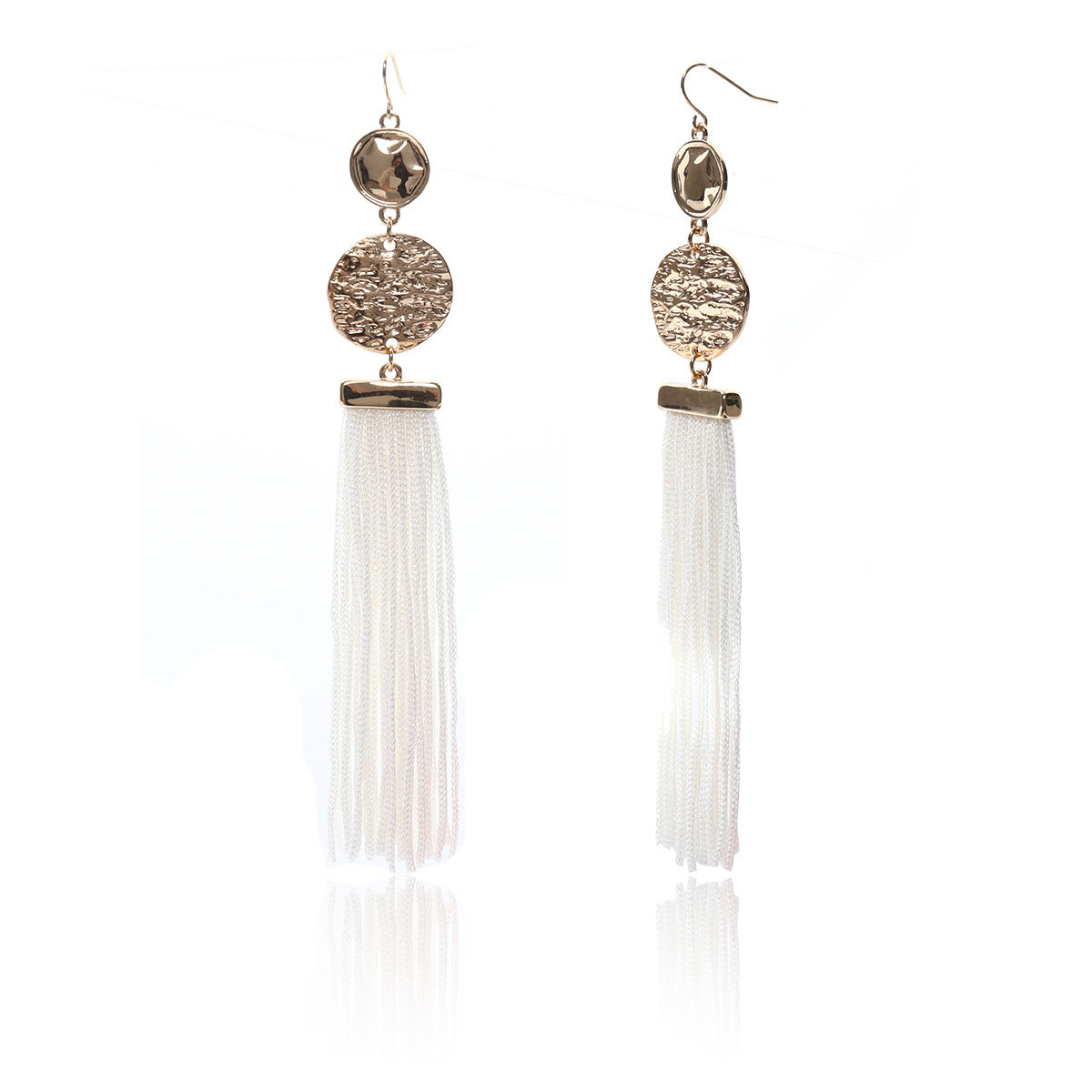 Pendientes de borla geométricos minimalistas para mujer, chapados en aleación, pendientes colgantes