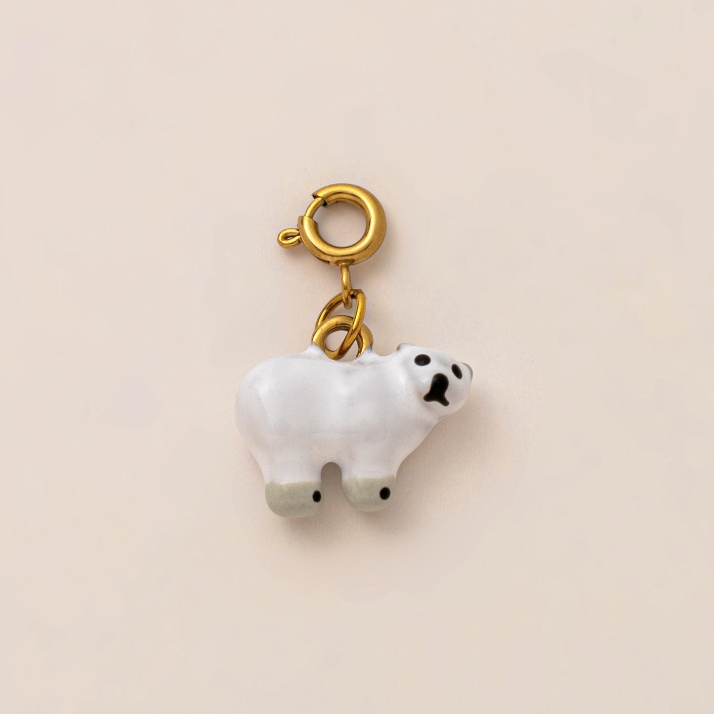 Minimalist Striped Animal Alloy DIY Charm Bar for Women Bag Keychain