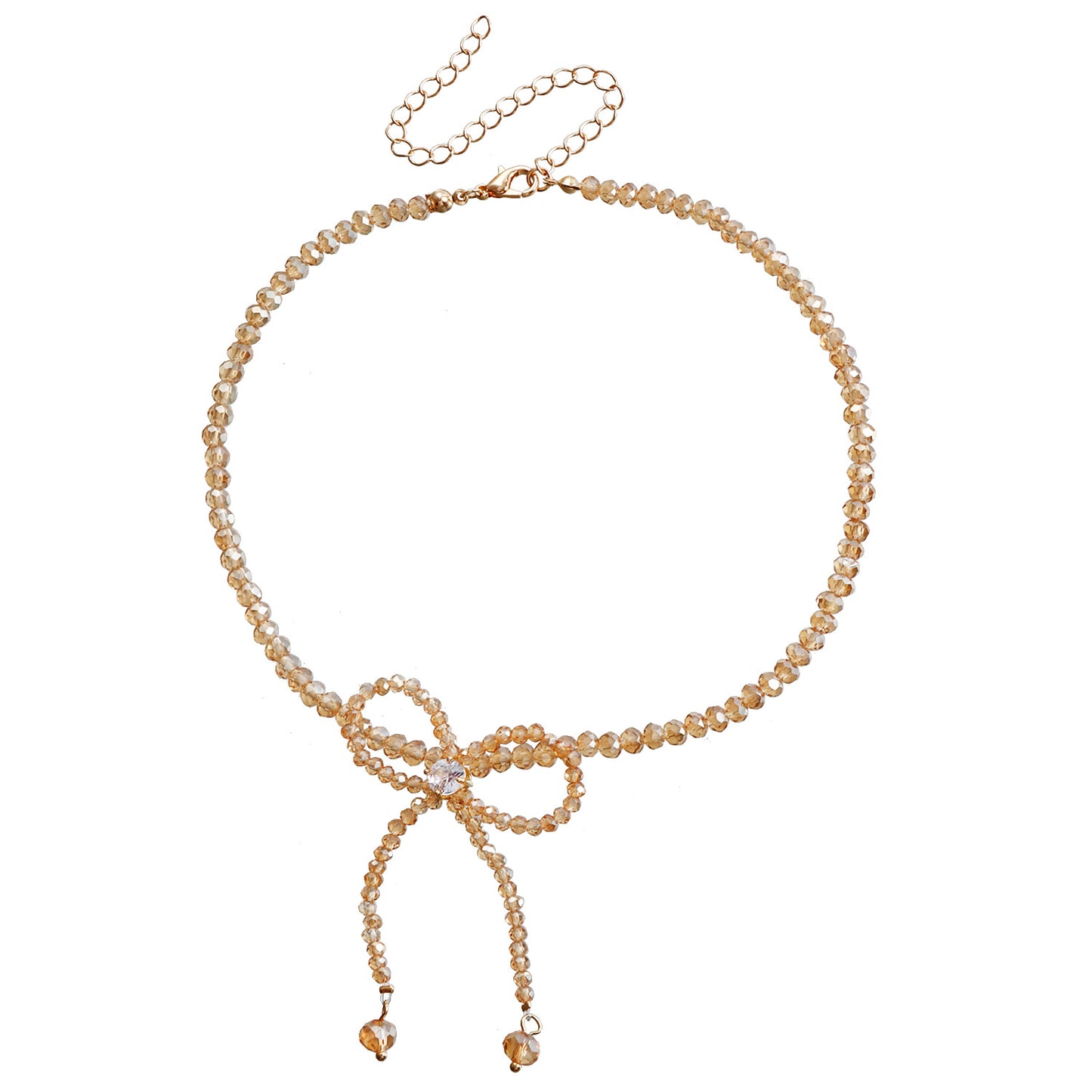Butterfly Pearl Necklace with Geometric Design, Plated Metal Chain, Fresh Sweet Style for Women