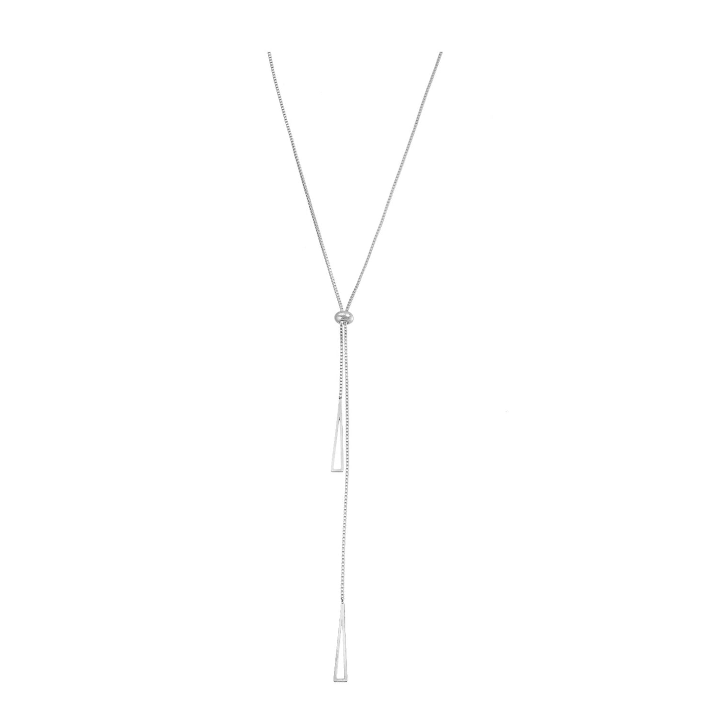 Collar Ajustable de Triángulo Geométrico Vintage para Mujer en Aleación con Acabado Chapado