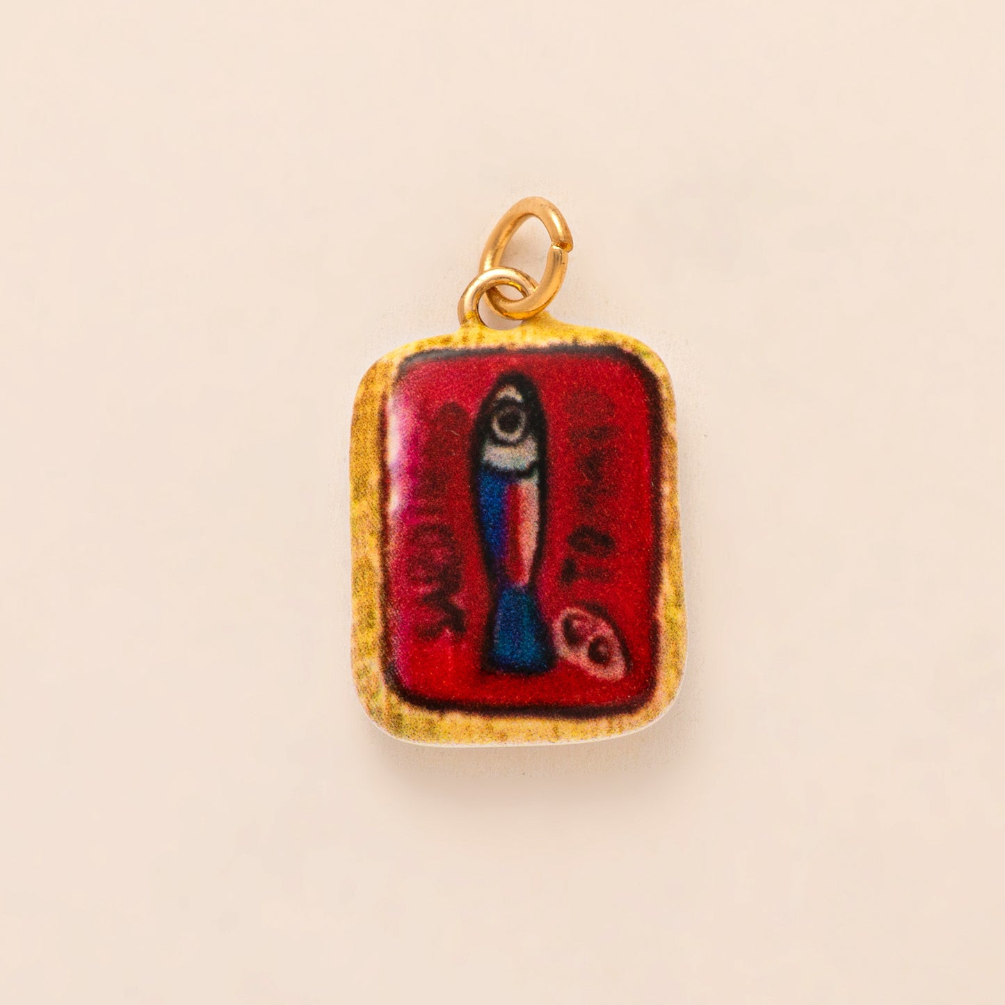 Vintage Plated Brass Lobster Charm Bar