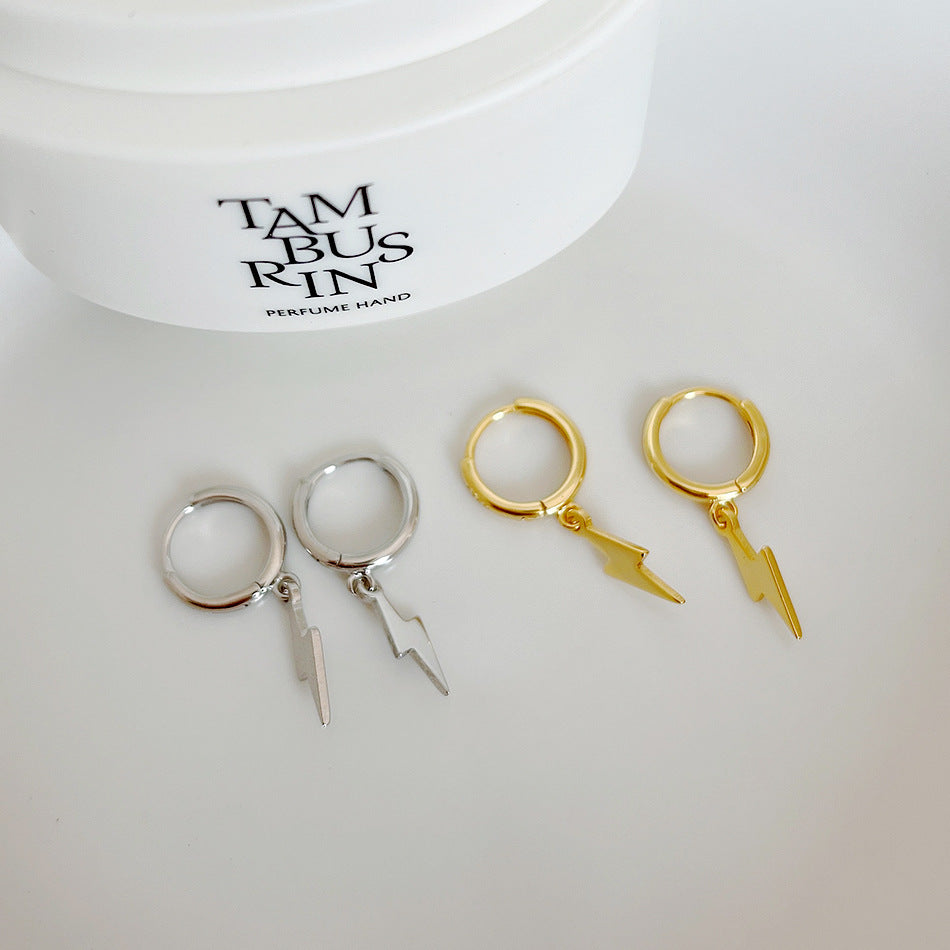 Minimalist Star-Shaped 925 Sterling Silver Earrings for Women with Handcrafted Finish