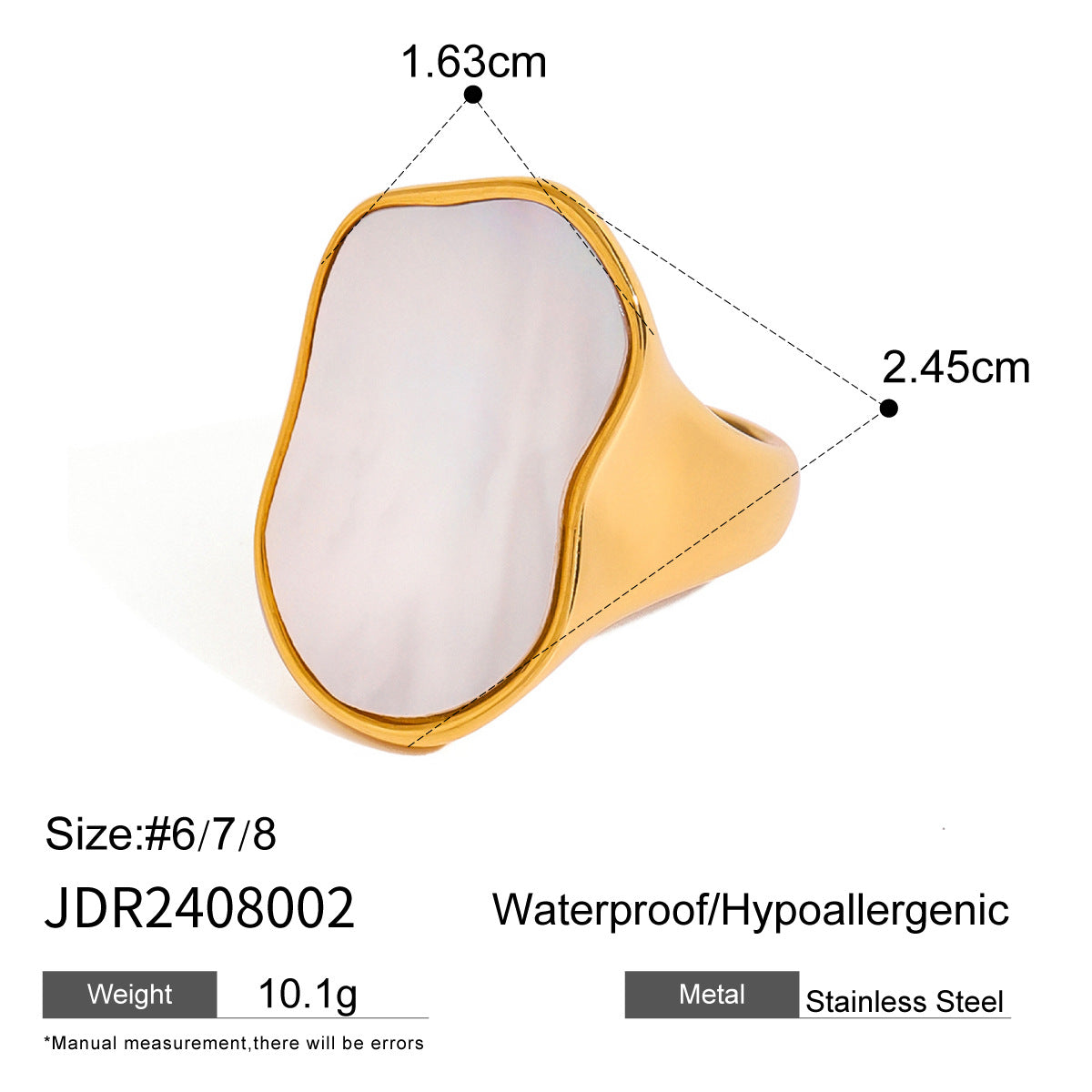 Elegante Anello in Acciaio al Titanio a Forma di Cuore con Finitura Placcata per Donna, Anello di Moda in Acciaio Inossidabile con un Fascino Lussuoso e Minimalista