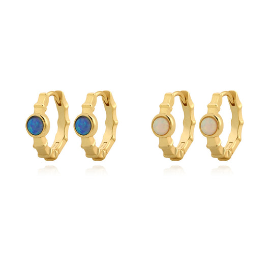 Pendientes trepadores de plata de ley 925 con forma geométrica minimalista y acabado chapado para mujer