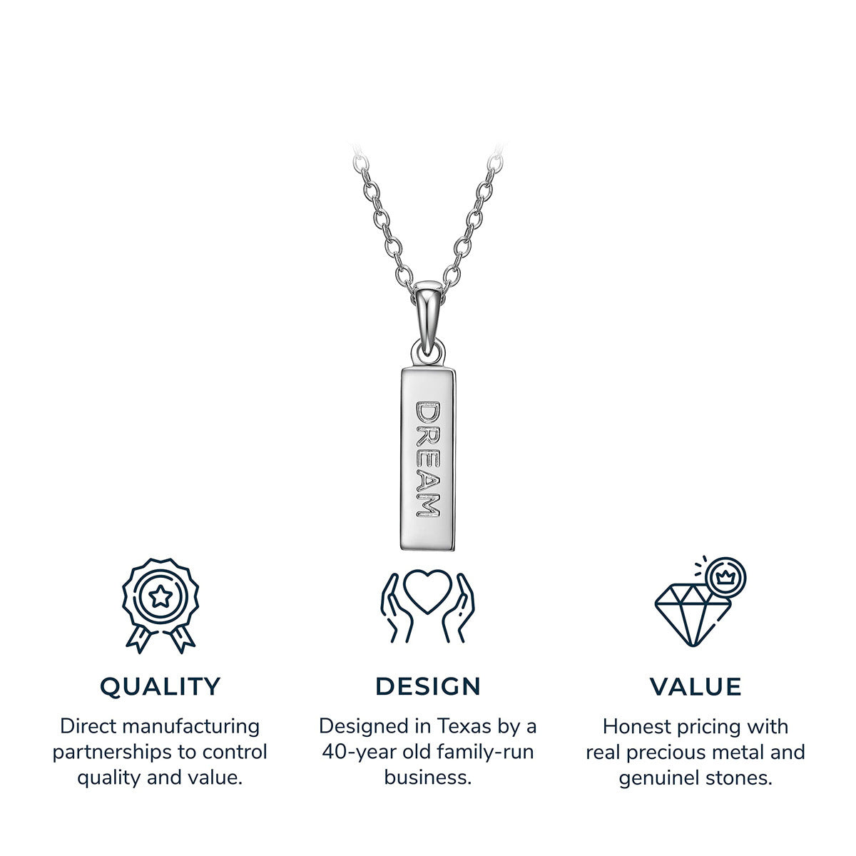 Minimalist Geometric Stainless Steel Pendant Necklace with Polished Titanium Steel Charm for Women