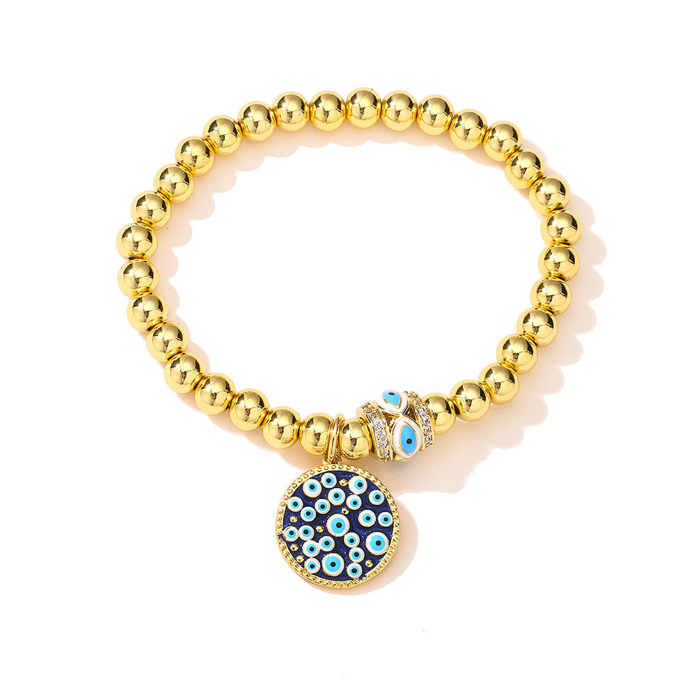 INS Style Geometric Copper Bracelet with 18K Gold Plating for Women — Minimalist Luxury Hand Chain