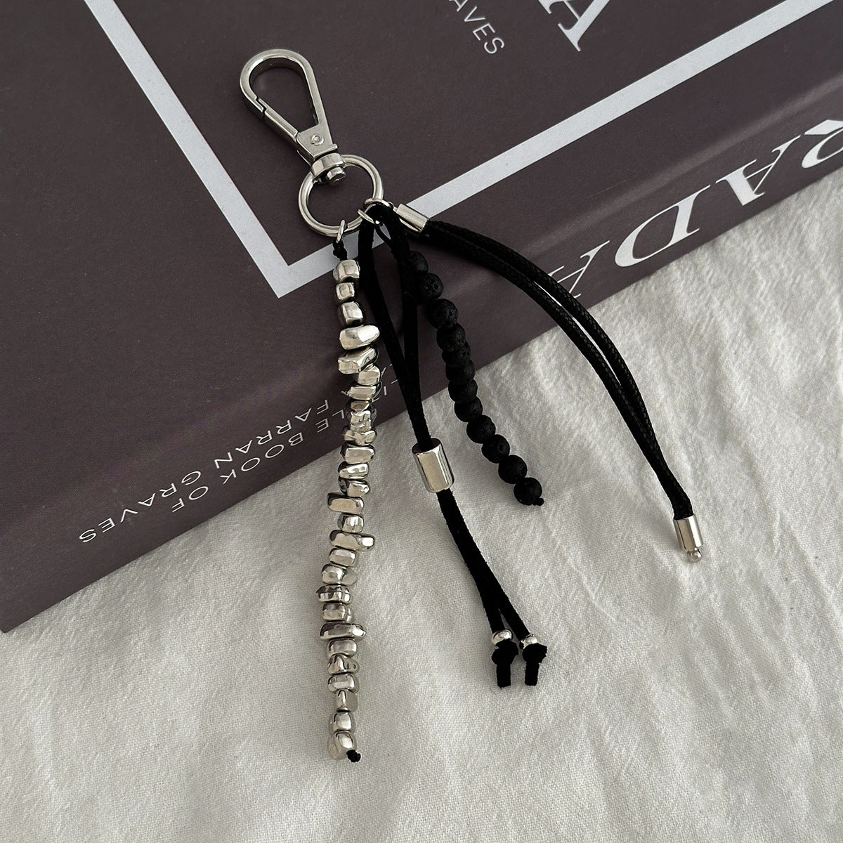 Minimalist Heart Zinc Alloy Plated Keychain Charm