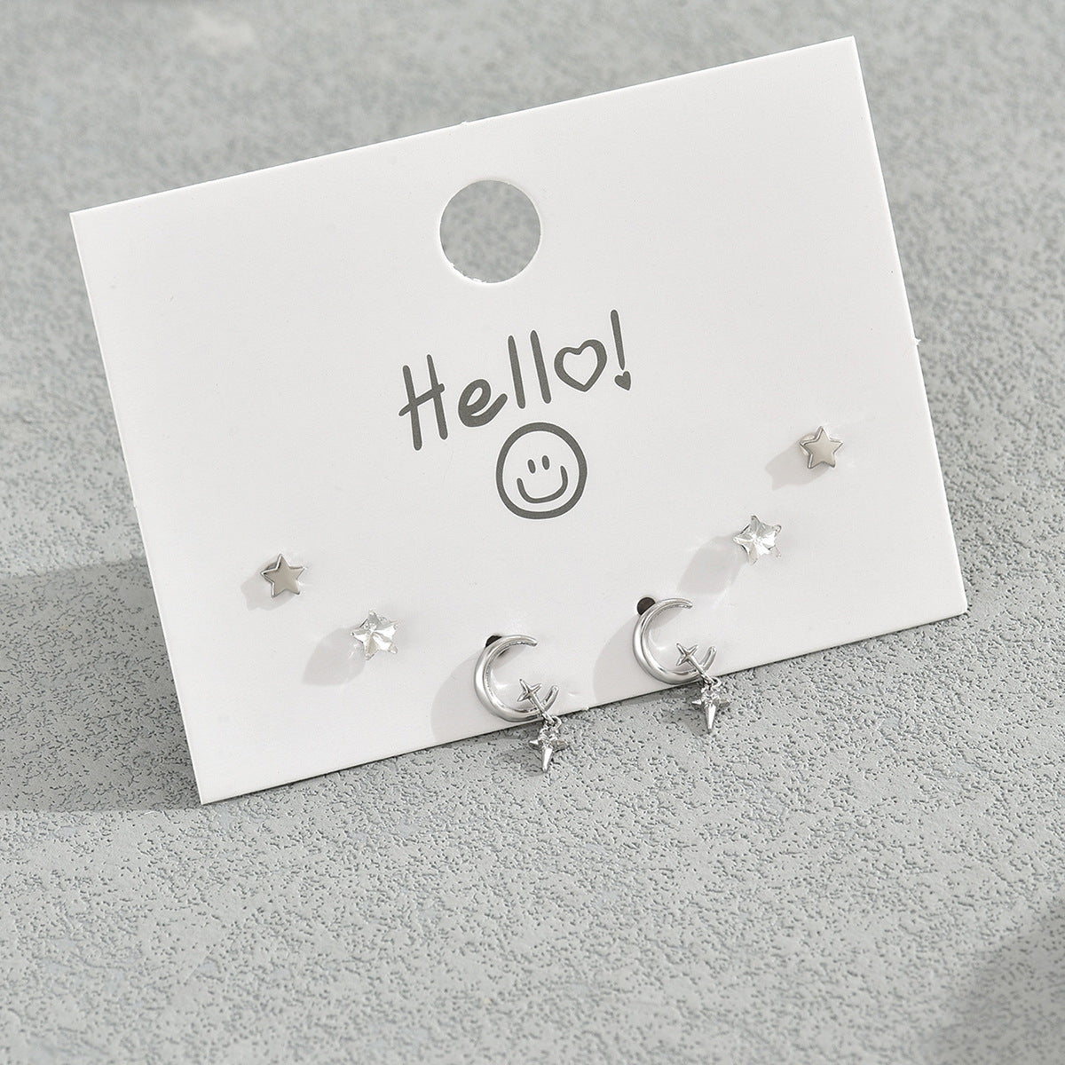 Pendientes de tuerca minimalistas de cobre con incrustaciones de circonita para mujer, conjunto de joyas versátiles para el día a día