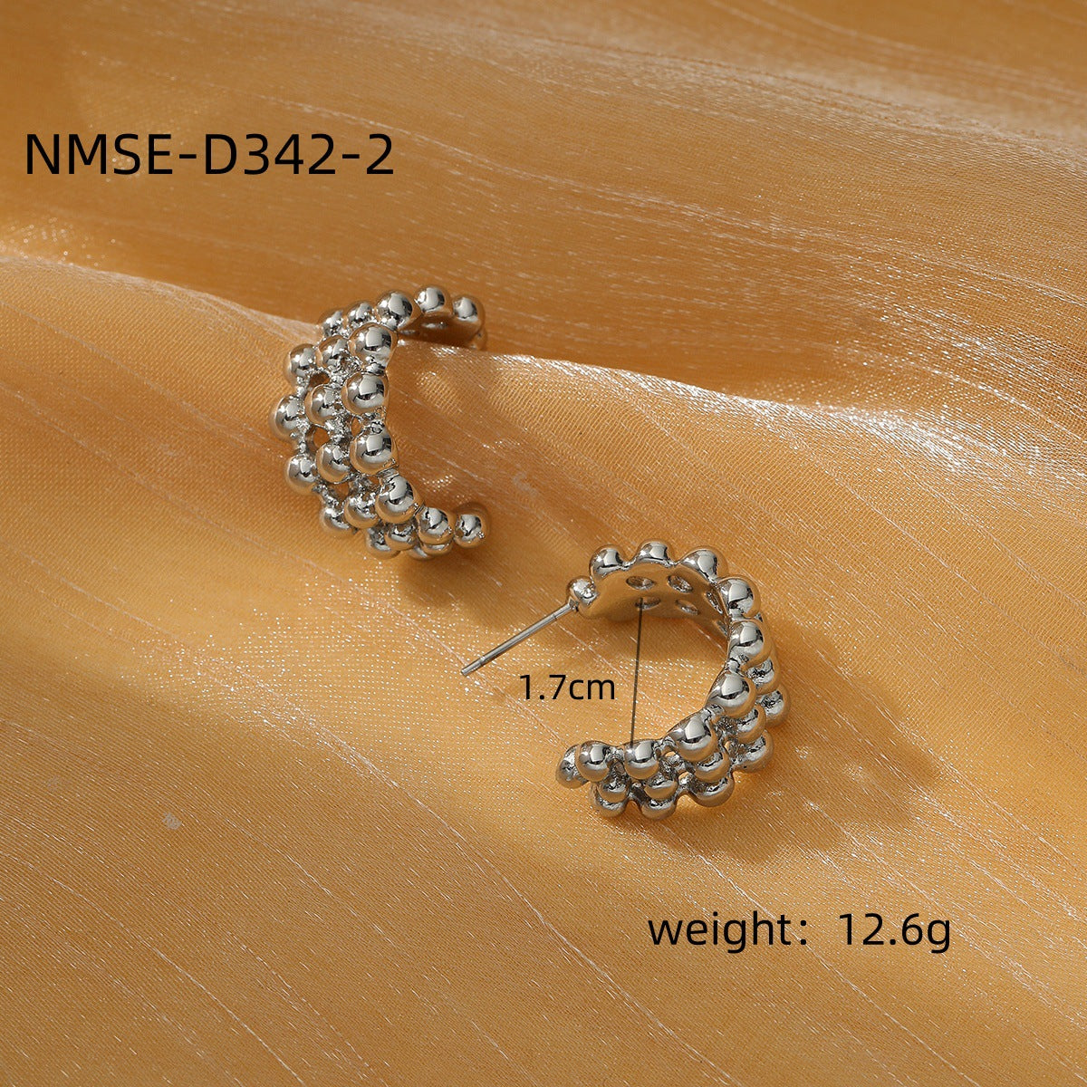 Pendientes minimalistas de titanio y acero con baño de oro de 18 quilates, aretes redondos de acero inoxidable a la moda para mujer