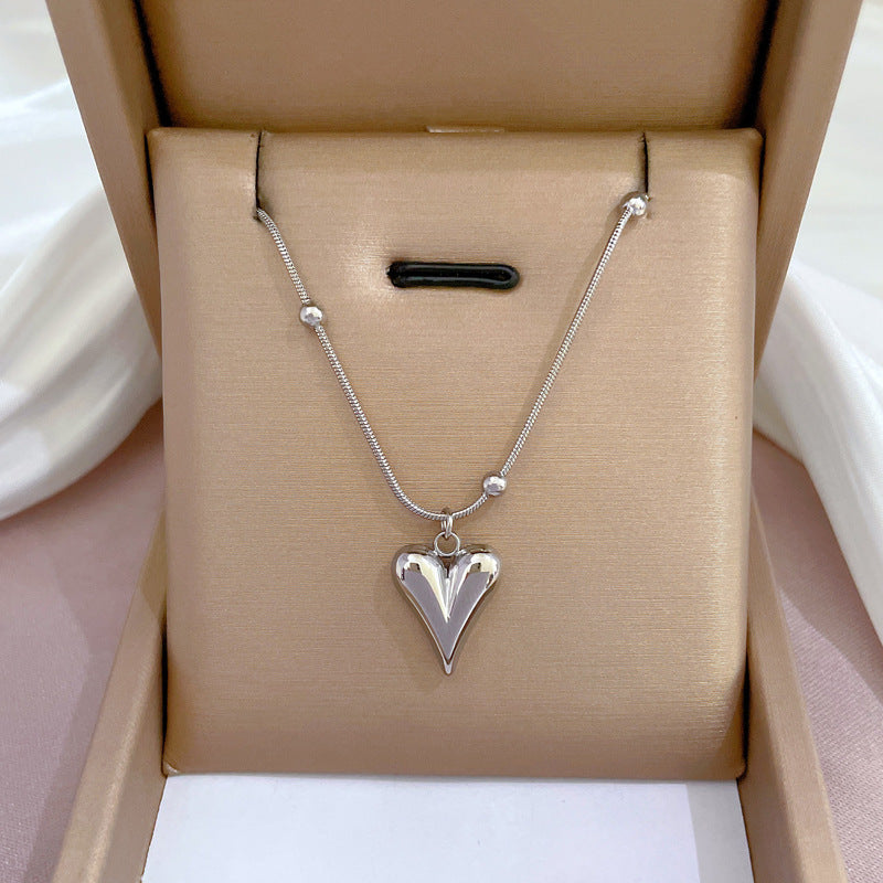 Minimalist Plated Titanium Steel Geometric Necklace for Unisex