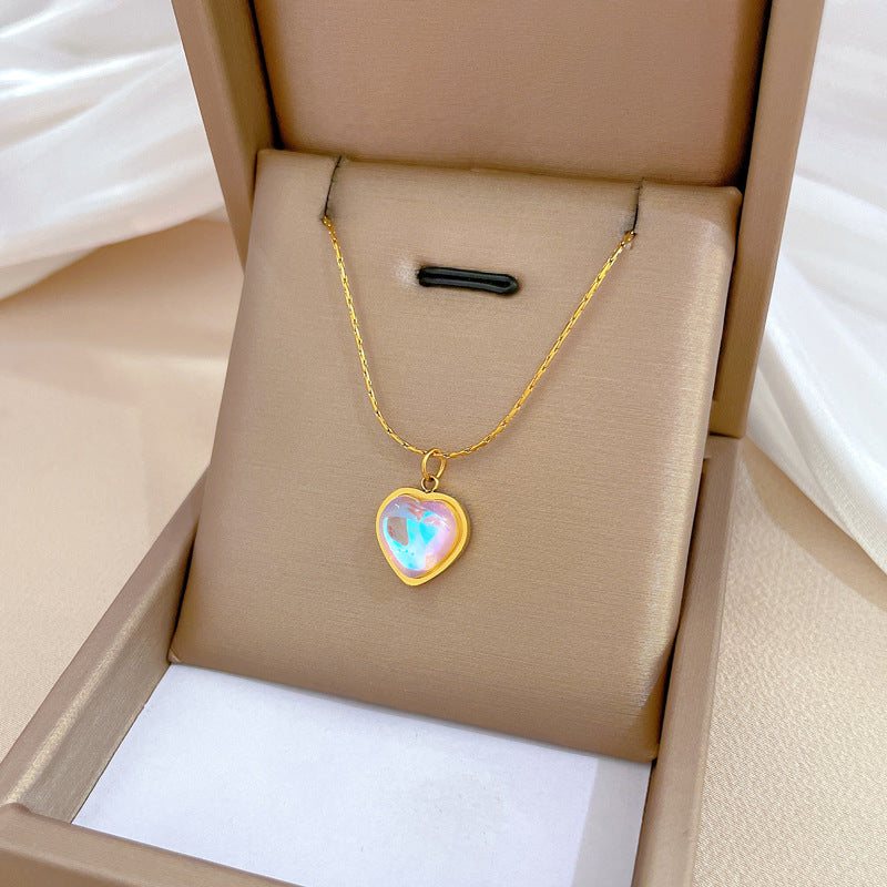 Minimalist Geometric Titanium Steel Plated Necklace for Unisex