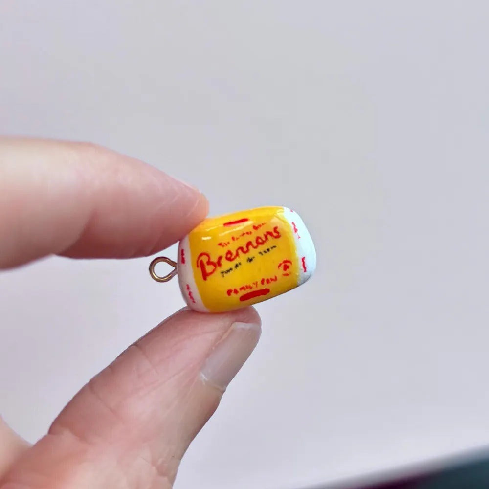 Vintage 18K Gold Plated Drip Oil Candy Charm Bar for Women