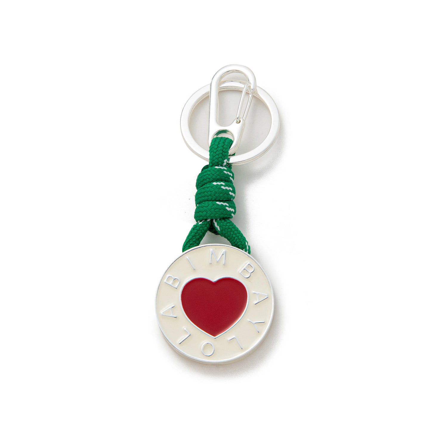 Minimalist Plated Alloy Letter Heart Round Keychain Charm Bar for Women