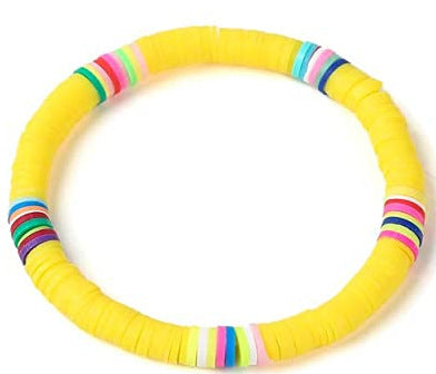 Bohemian Geometric Resin Bracelet Unisex Colorful Rainbow Hand Jewelry