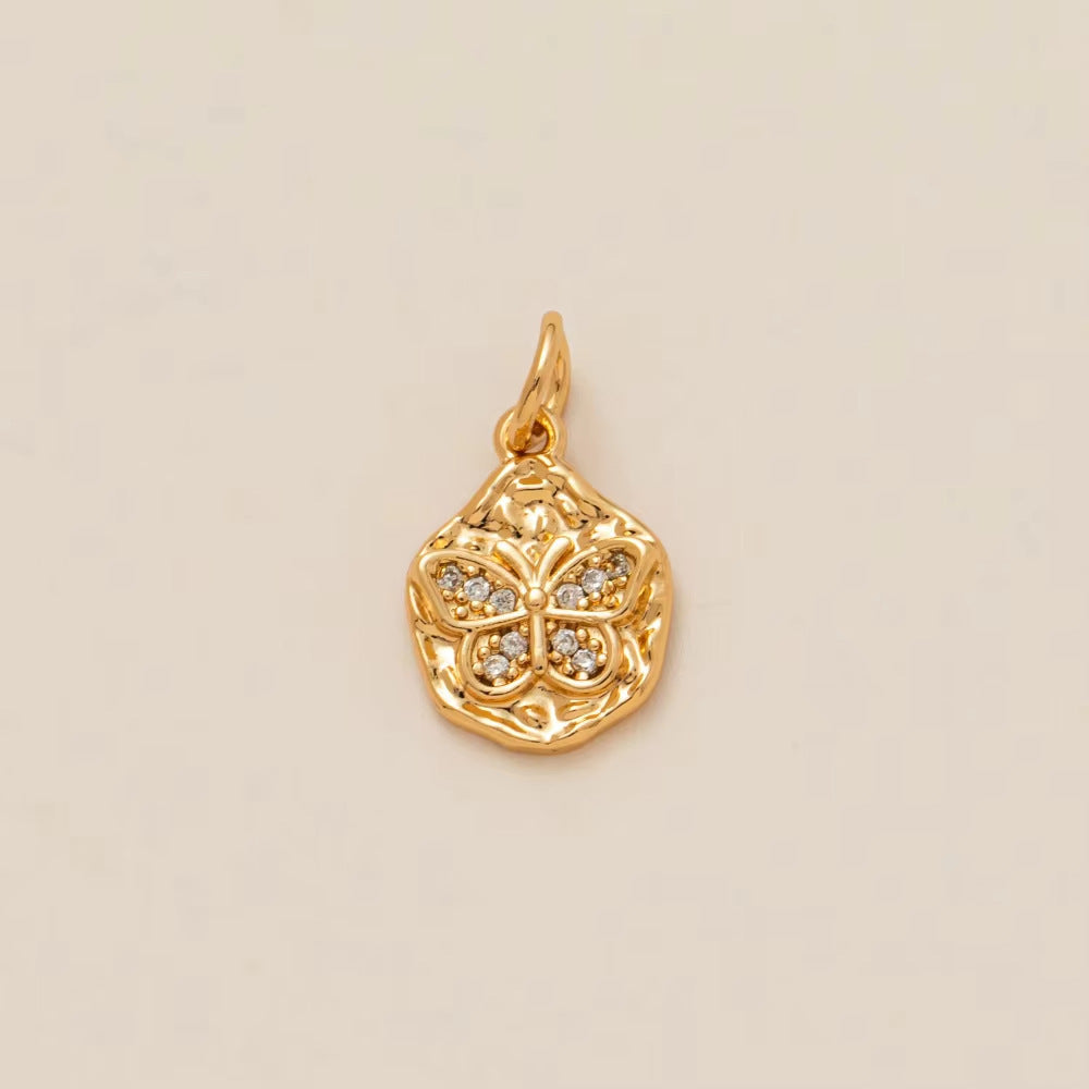 Minimalist Luxury 18K Gold Plated Brass Animal Pendant Necklace for Unisex