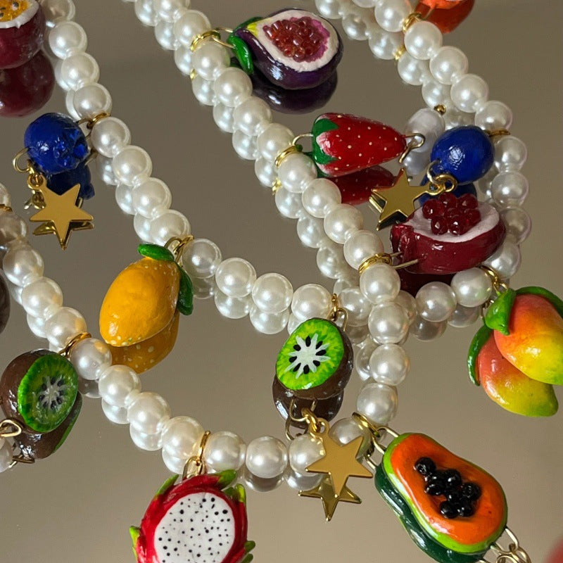 Sweet Fruit Stainless Steel PVD Plated Pendant