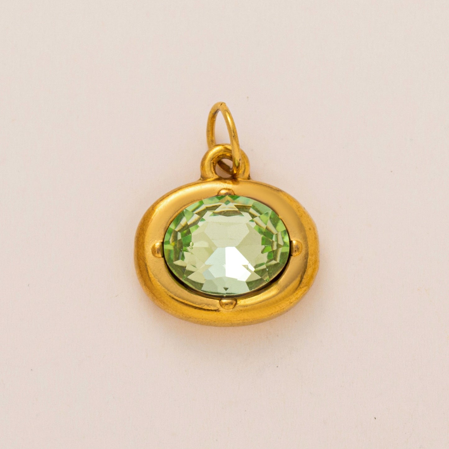 Vintage Abstract 18K Gold Plated Stainless Steel PVD DIY Charm Bar Pendant
