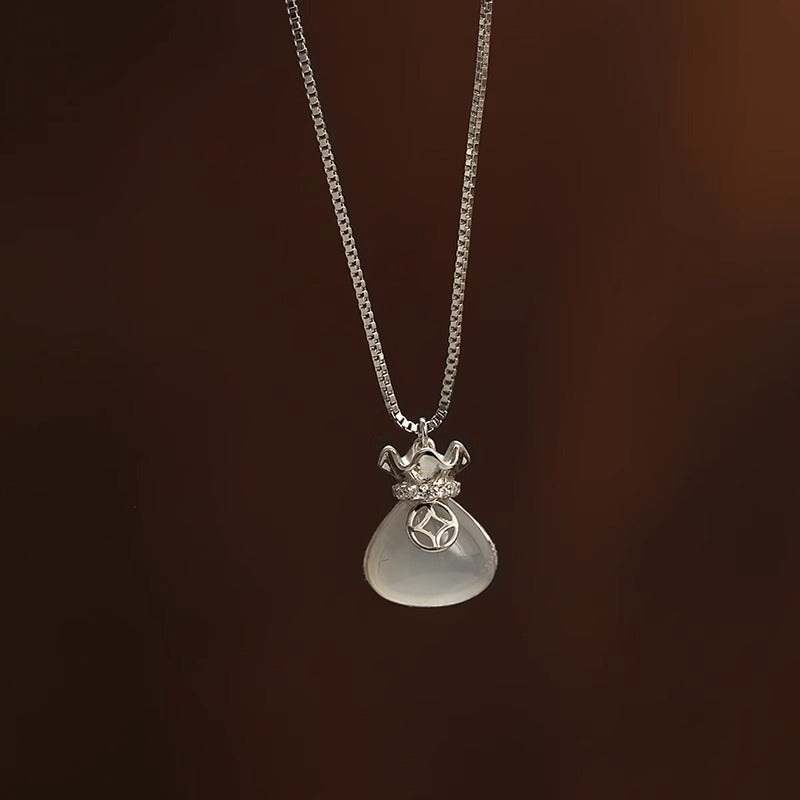 Minimalist Irregular Shape Titanium Steel Pendant Necklace for Men with Plated Finish Locket Chain