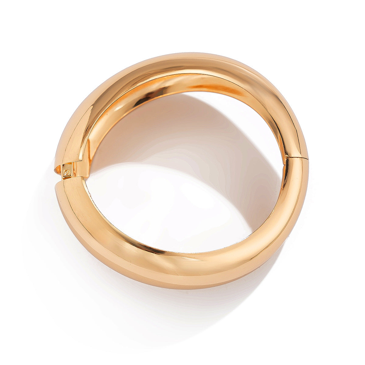 Fashion Polished Plated Geometric Teardrop Cuff Bracelet for Women