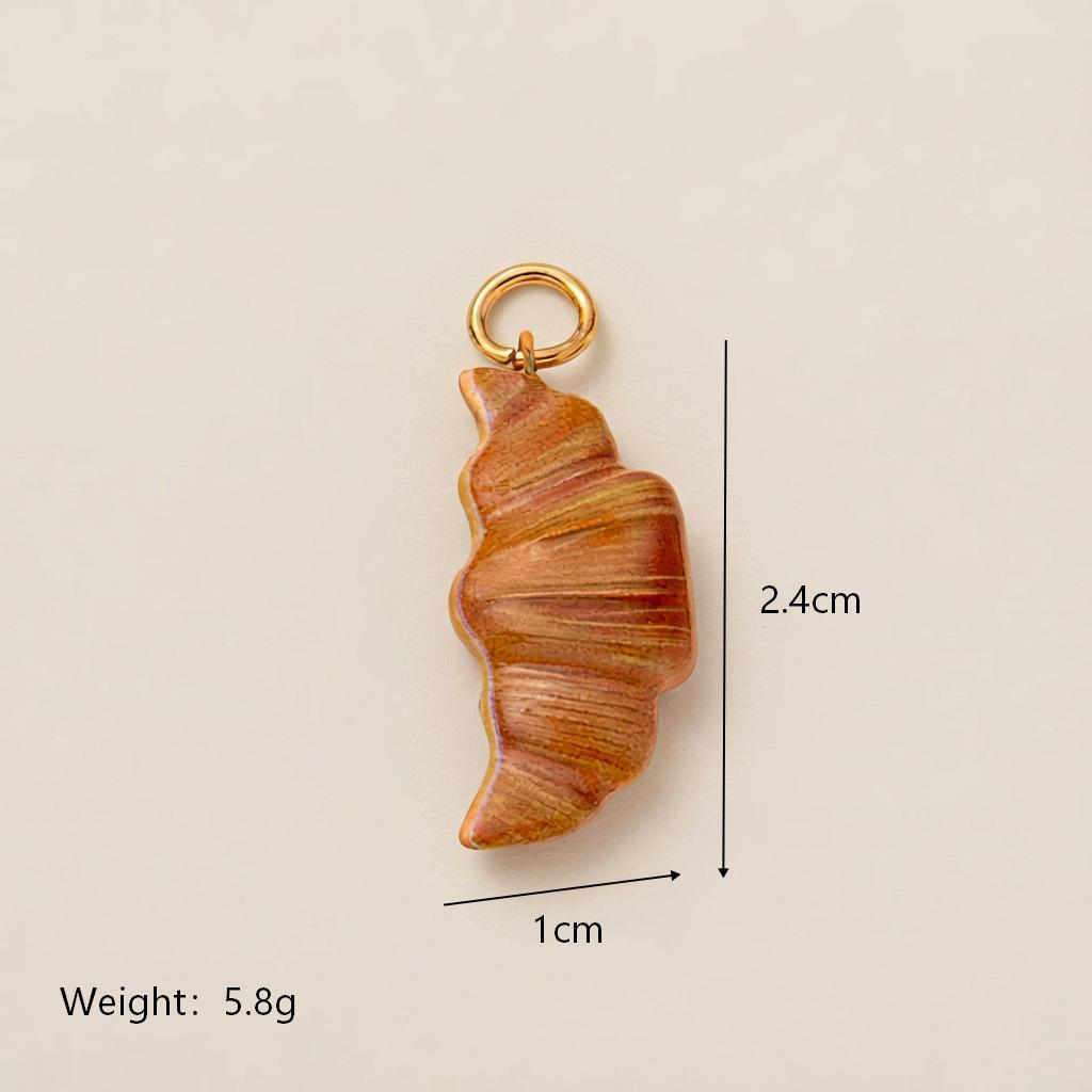 Sweet Plated Brass Apple Charm Bar