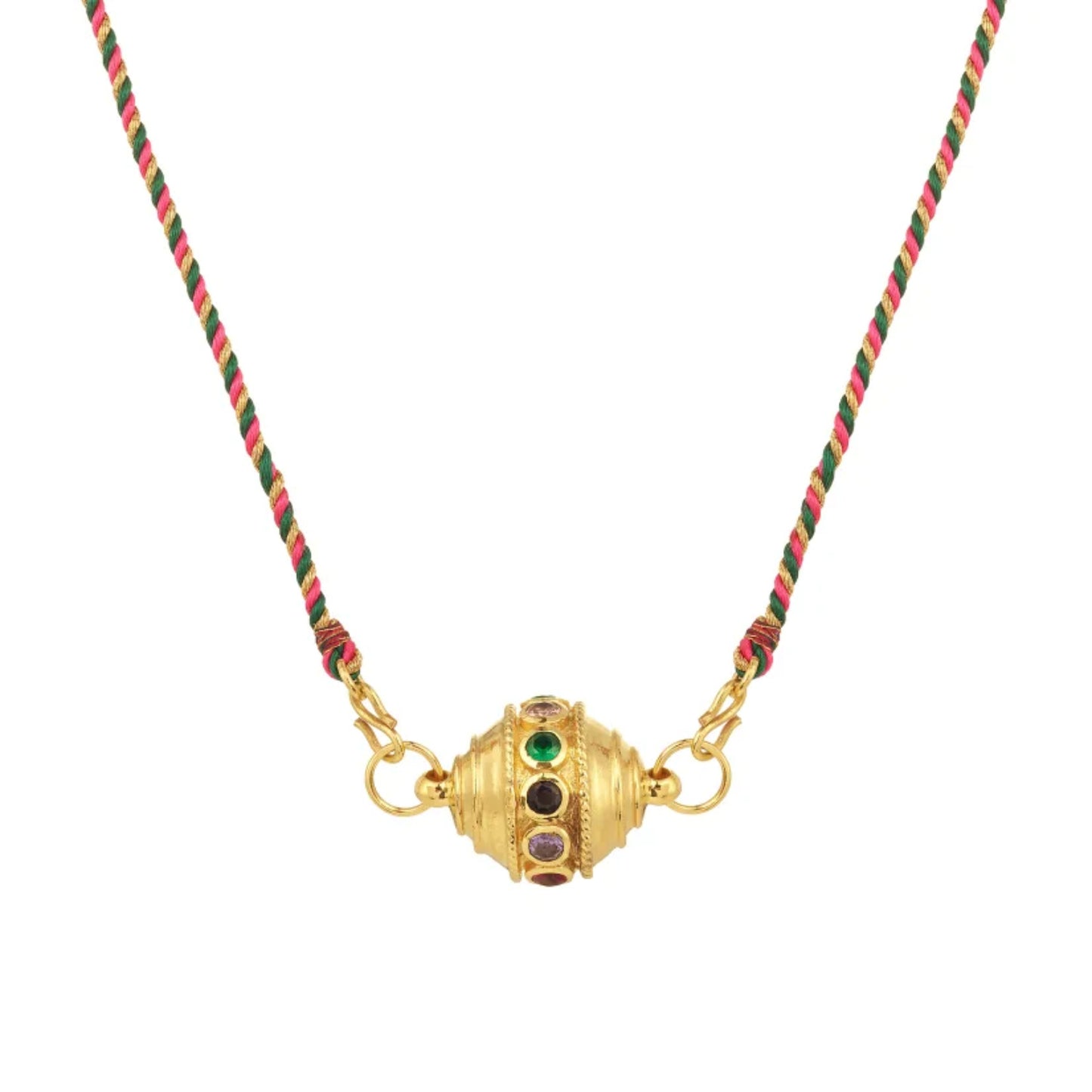 Minimalist Tarot Card Pendant Necklace for Women with Enamel Finish and Zircon Inlay on Gold-Plated Copper Chain