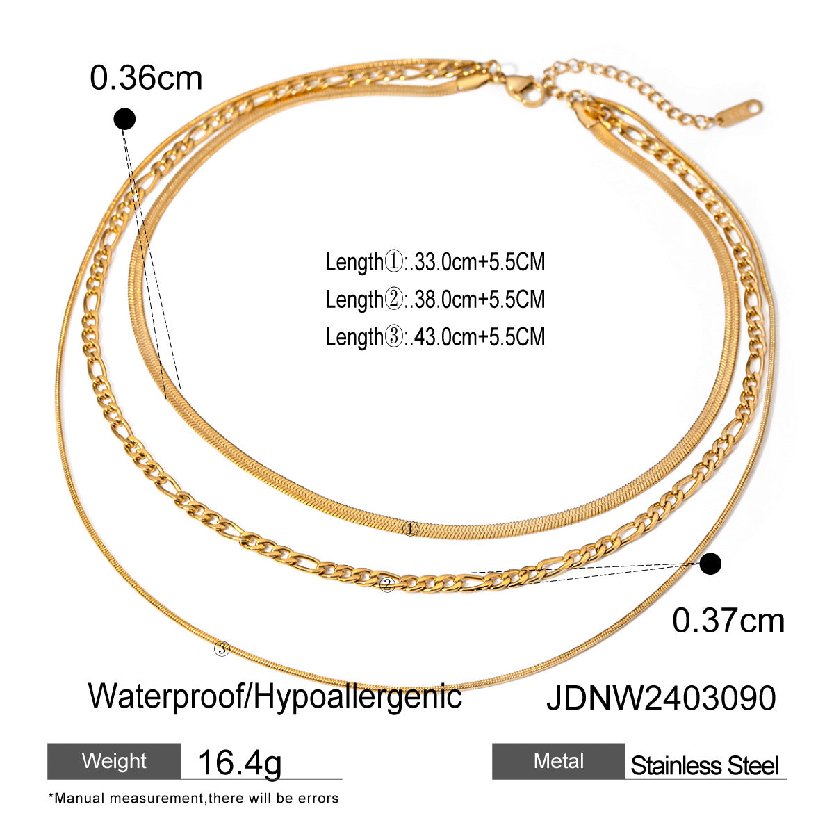 Collana da donna minimalista geometrica in acciaio al titanio placcato con dettagli sottili in acciaio inossidabile catena clavicola