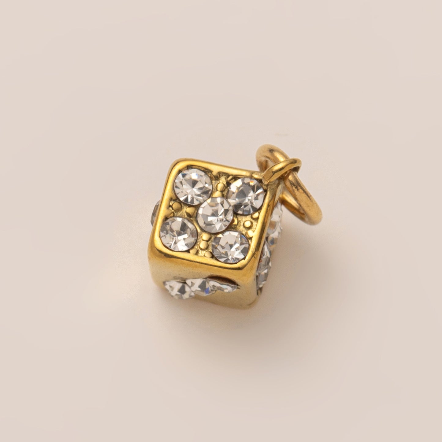 Collana con ciondolo a barra geometrica a cuore placcata oro 18 carati in acciaio inossidabile PVD vintage