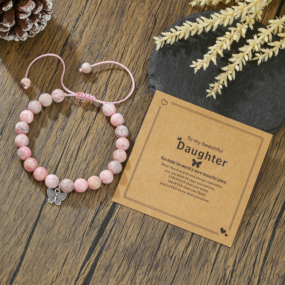 Bohemian Handmade Braided Friendship Bracelet with Colorful Letter Beads Heart and Pearl Charms