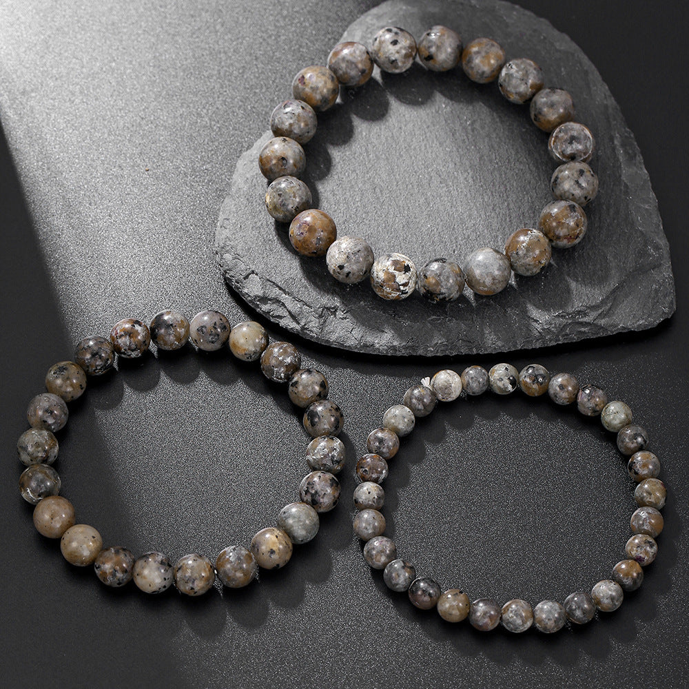Hip-hop Punk Handmade Round Geometric Stone Beaded Bracelet