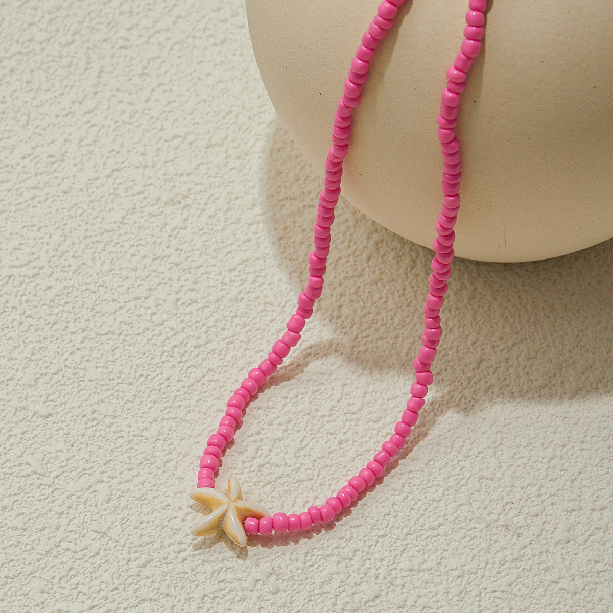 Bohemian Geometric Starfish Titanium Steel Plated Necklace for Women