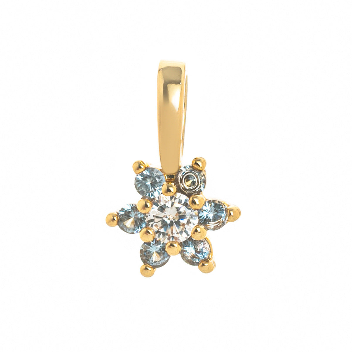 Minimalist Geometric Square Brass Pendant with Gemstone and Cubic Zirconia Inlay DIY Charm Bar Necklace for Women