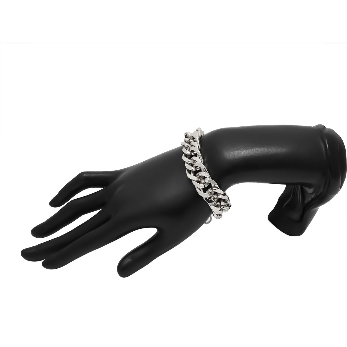 Vintage Punk Geometric Round Plated Alloy Chain Bracelet Unisex