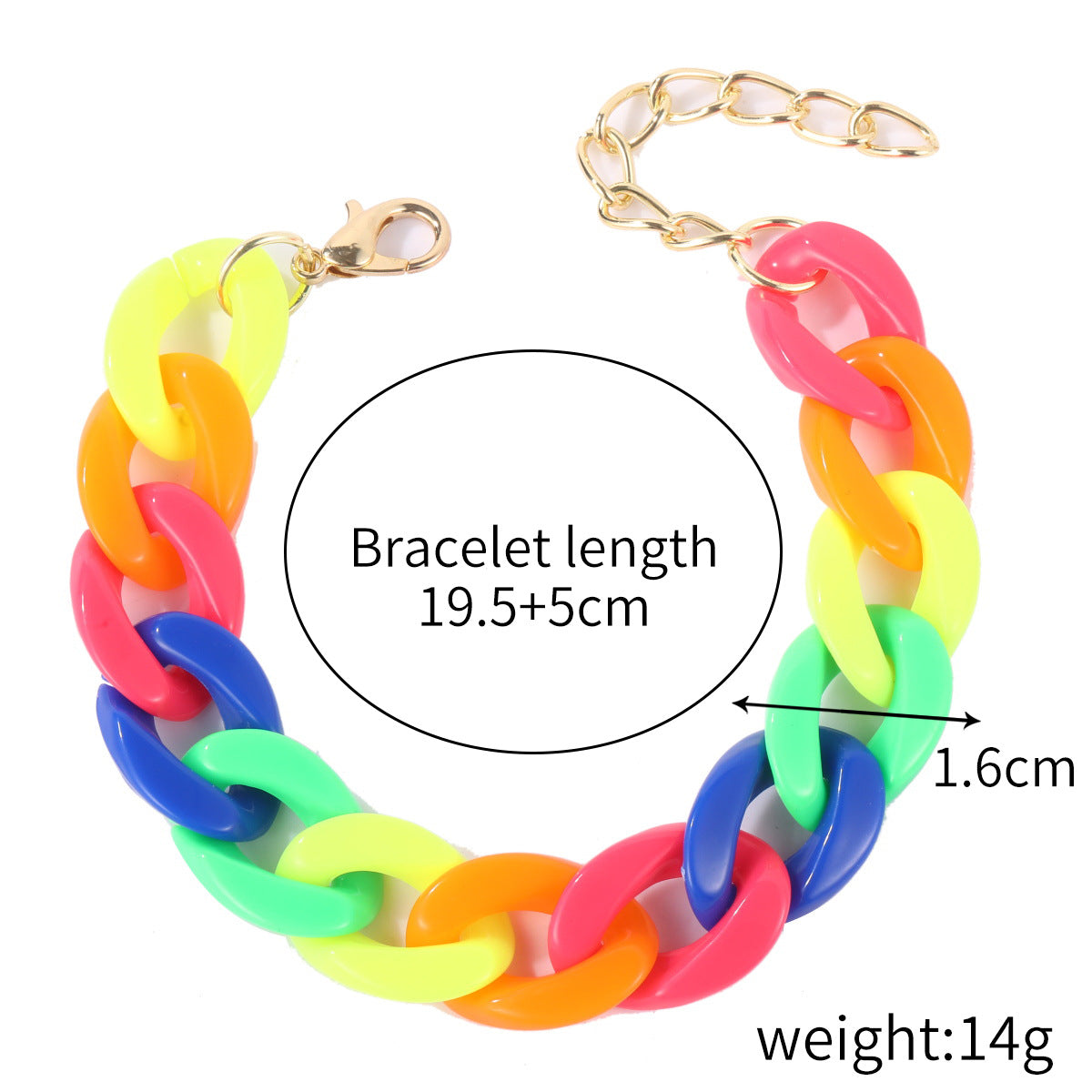 Set di bracciali in acrilico lucido a forma di cuore con lettere stile bohémien per donna