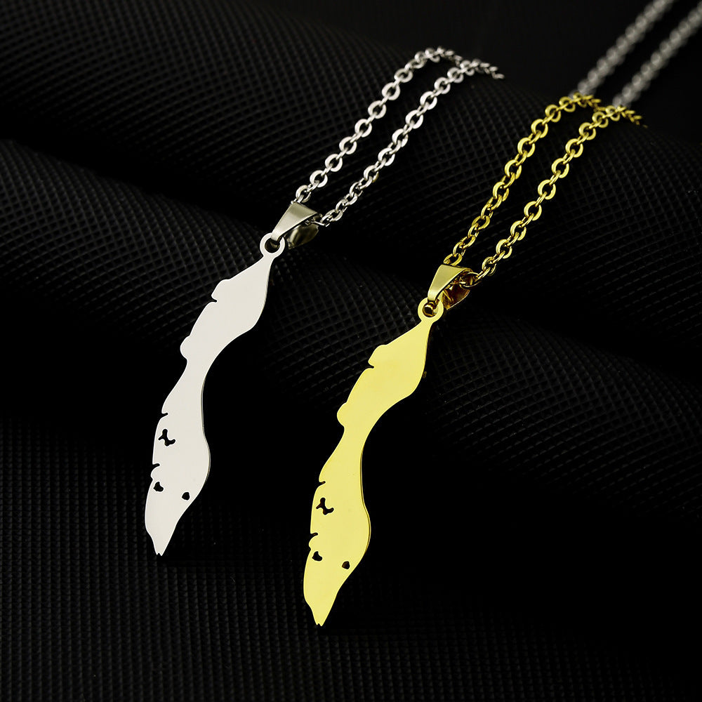 Collana Minimalista a Forma di Lettera in Acciaio Inossidabile Placcato per Uomo e Donna, Ciondolo con Catena a Croce Piatta per Maglioni e Felpe