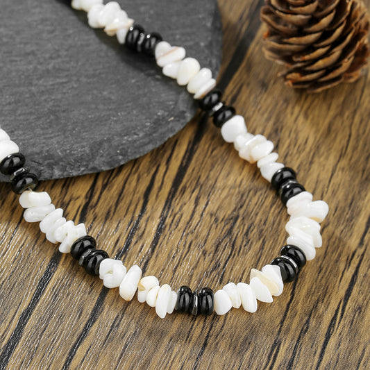 Bohemian Geometric Round Stainless Steel Necklace Cable Chain Unisex