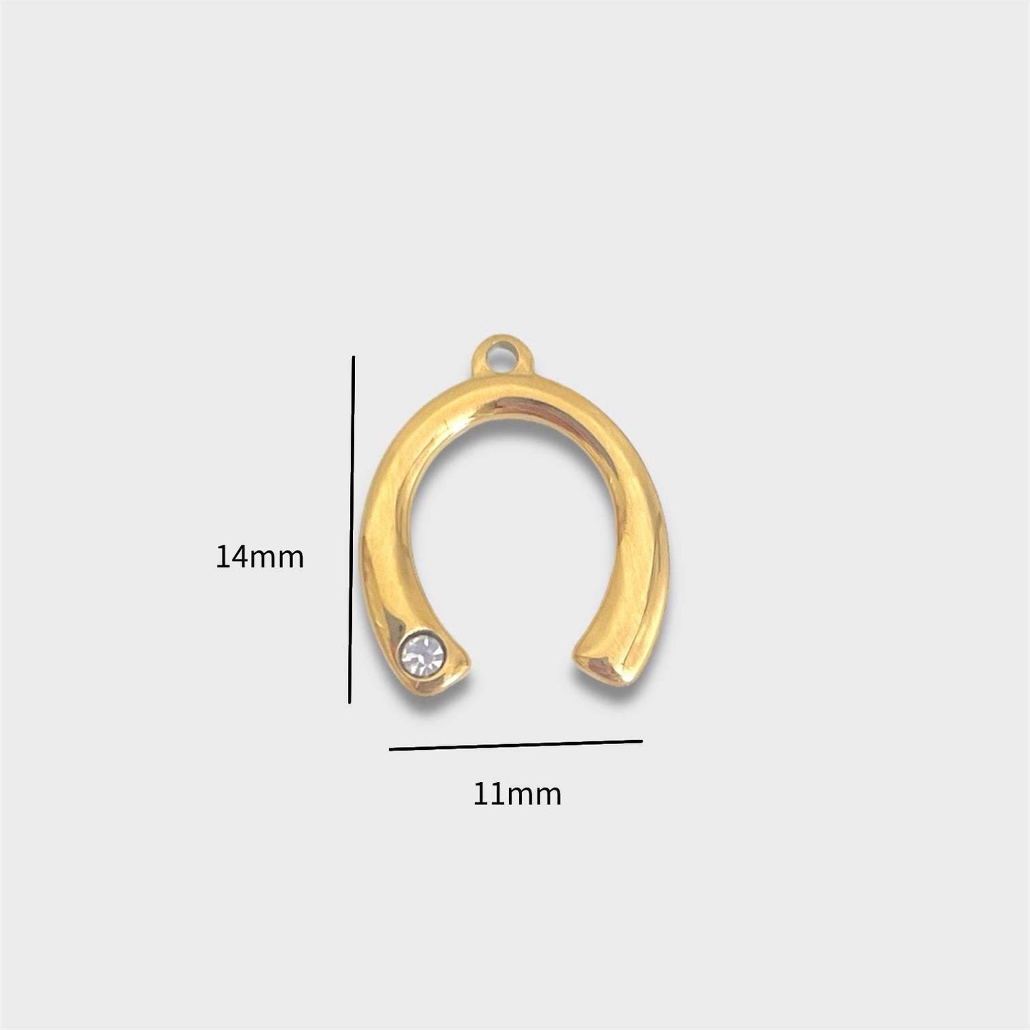 Casual Plated Titanium Steel Bow Pendant Necklace with Gemstone Charm Bar for Women