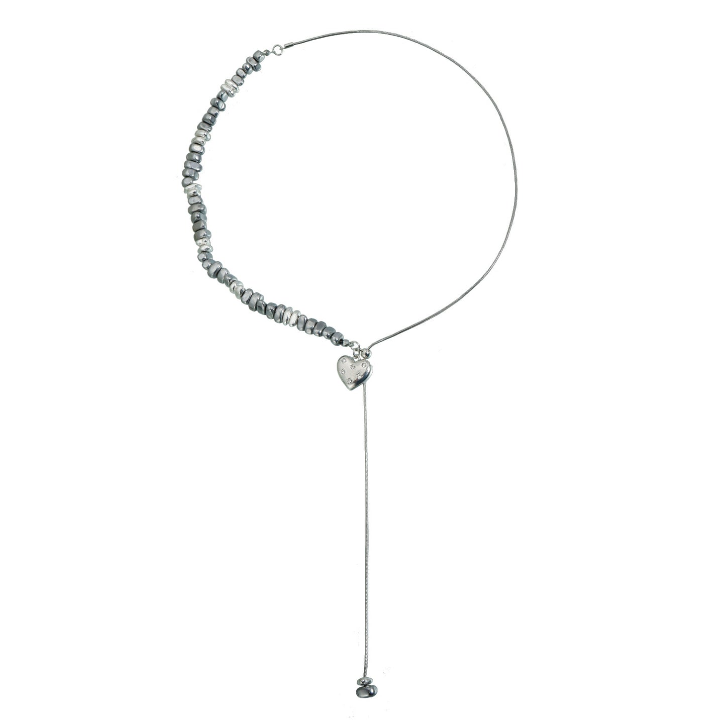 Sweet Streetwear Heart Geometric Alloy Plated Necklace for Women