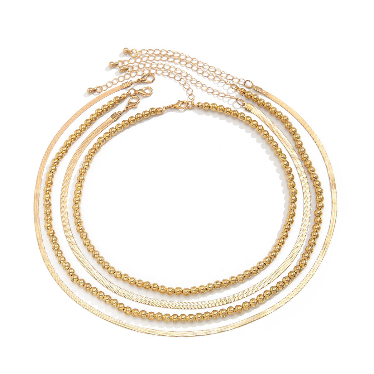 Collana pendente geometrica minimalista da donna con catena a serpente in acciaio al titanio e finitura galvanizzata