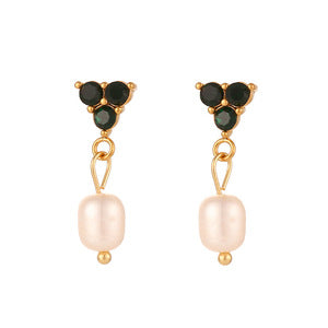 Orecchini a perno minimalistici a stella a cinque punte da donna in acciaio inossidabile con placcatura in oro 18 carati e finitura smaltata