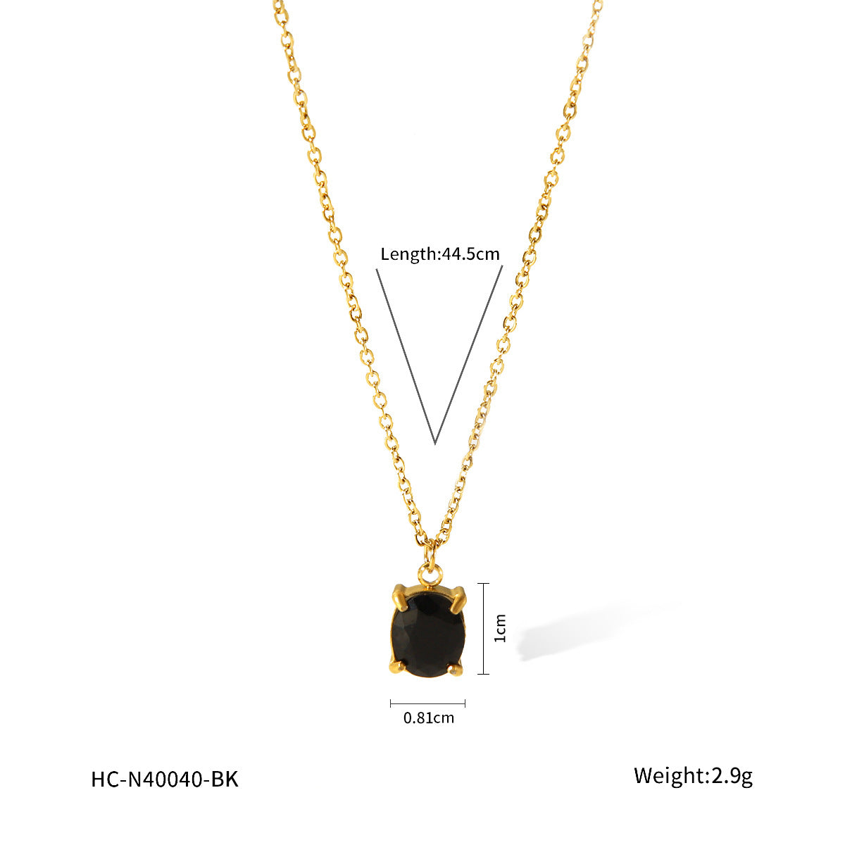 Minimalist Geometric Stainless Steel Necklace for Women with Zircon Inlay, Hypoallergenic and Fade-Resistant Pendant Jewelry