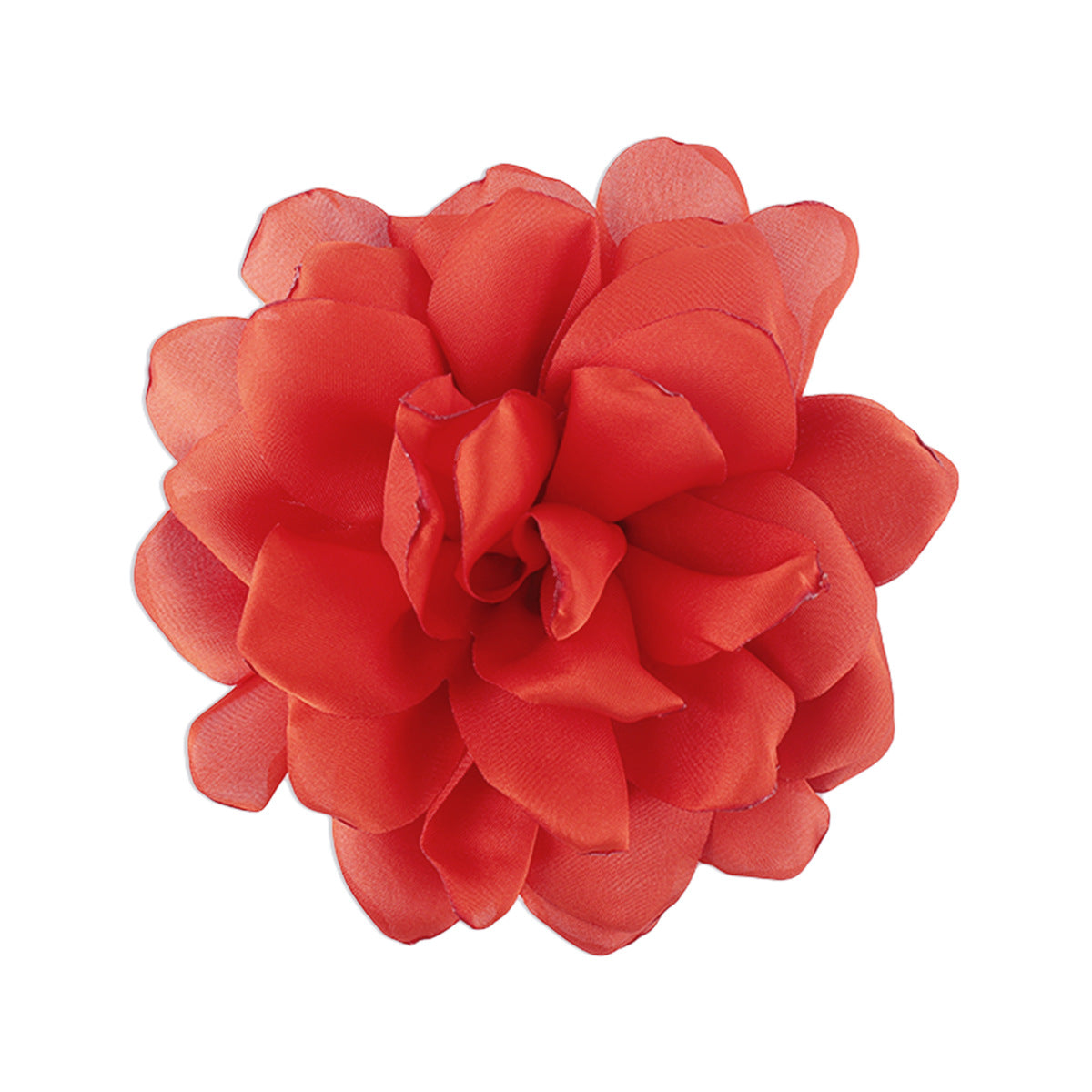 Broche vintage de tela hecho a mano con forma geométrica y diseño floral 3D para mujer
