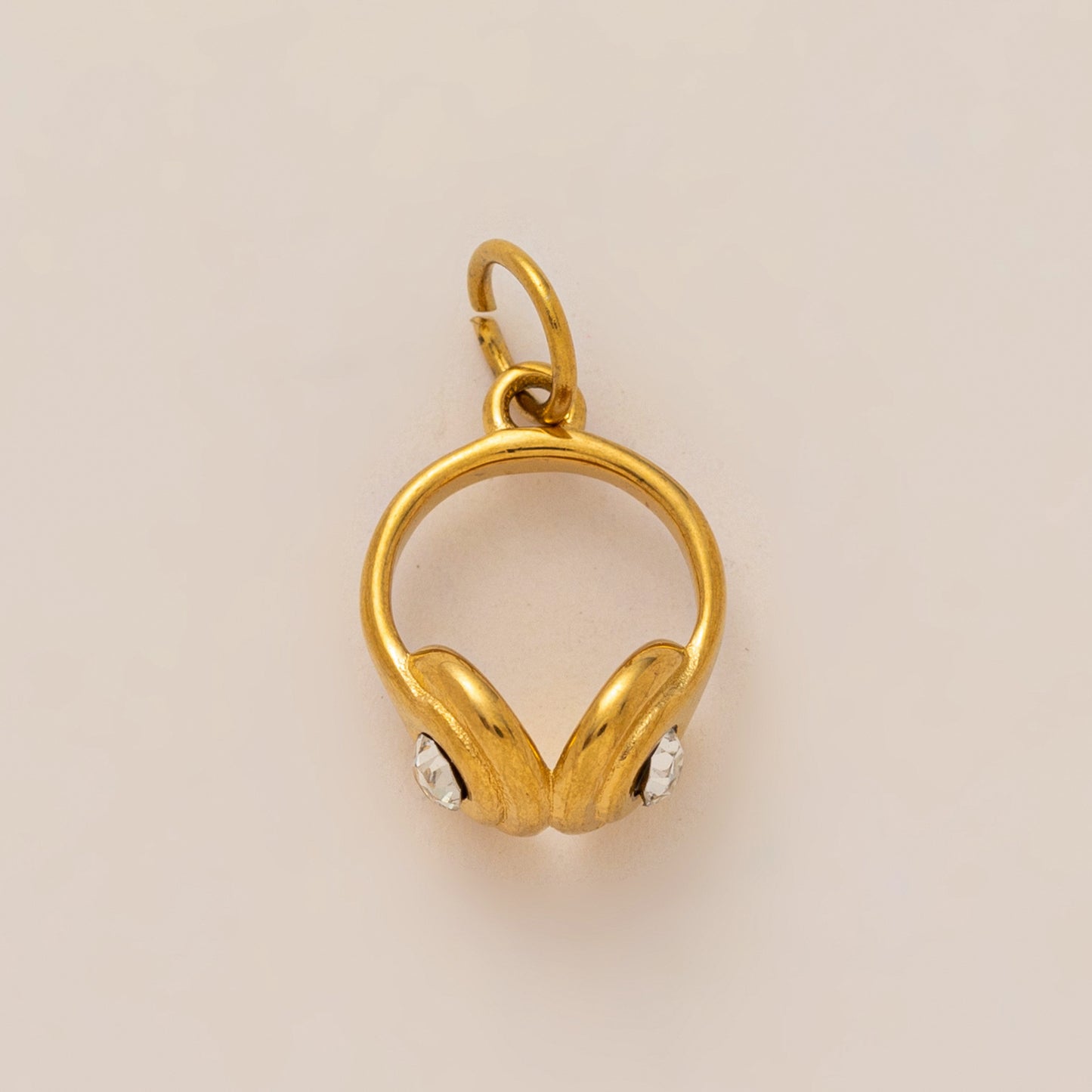 Vintage 18K Gold Plated Stainless Steel PVD DIY Charm Bar Pendant
