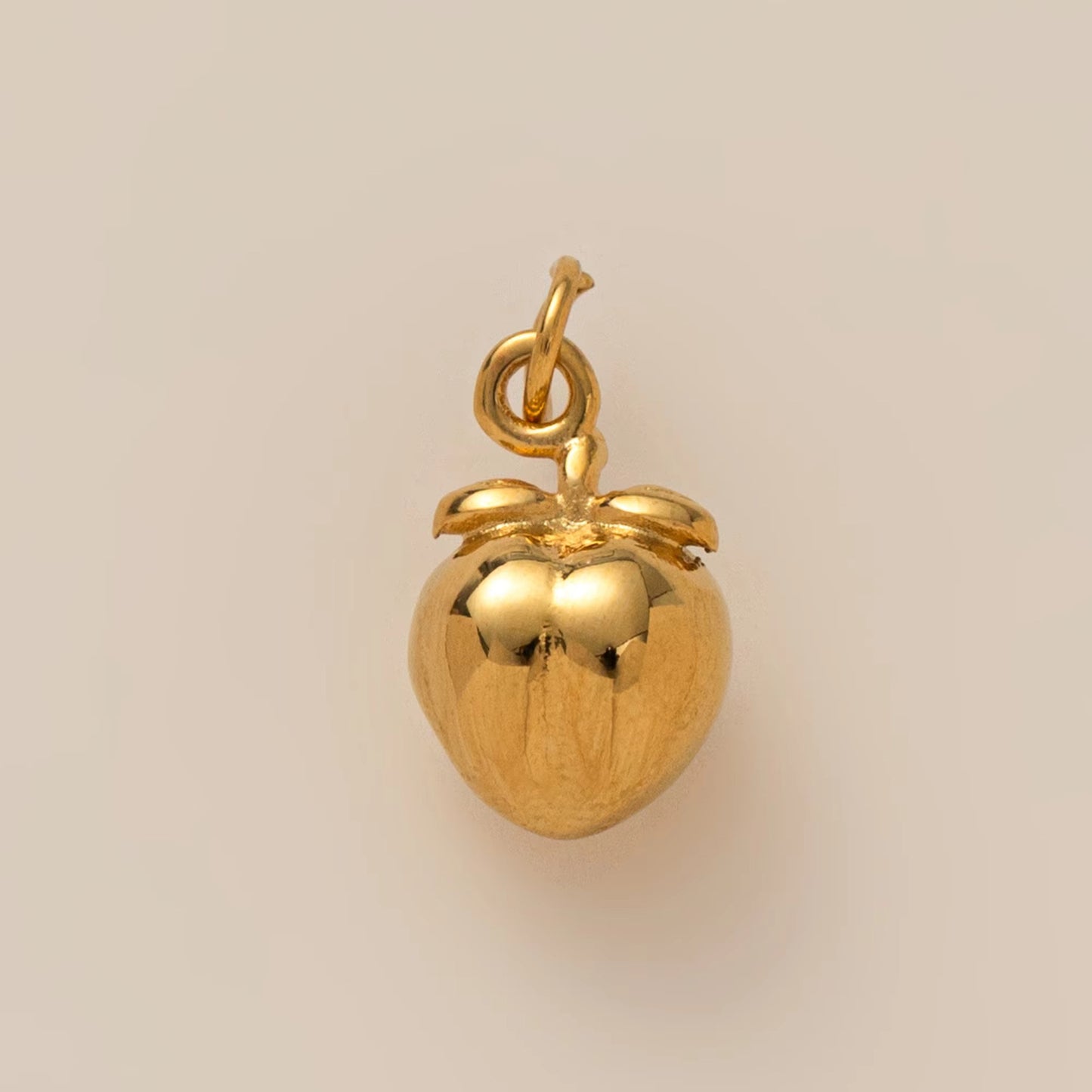 Vintage 18K Gold Plated Stainless Steel Geometric Floral Charm Bar