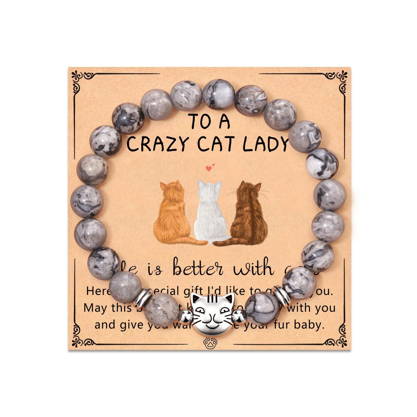 Personalized Animal Shape Obsidian Bracelet Unisex Gift