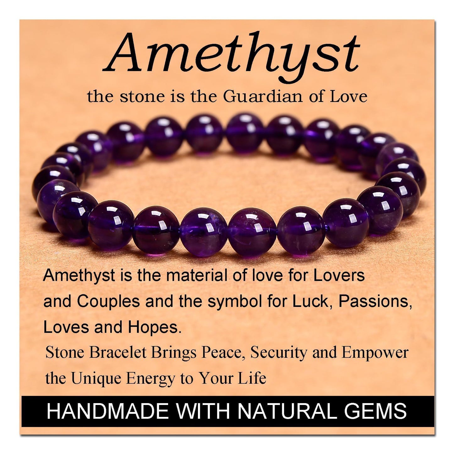 Minimalist Round Green Agate Amethyst Map Stone Obsidian Malachite White Agate Crystal Stretch Bracelet Unisex Geometric Jewelry