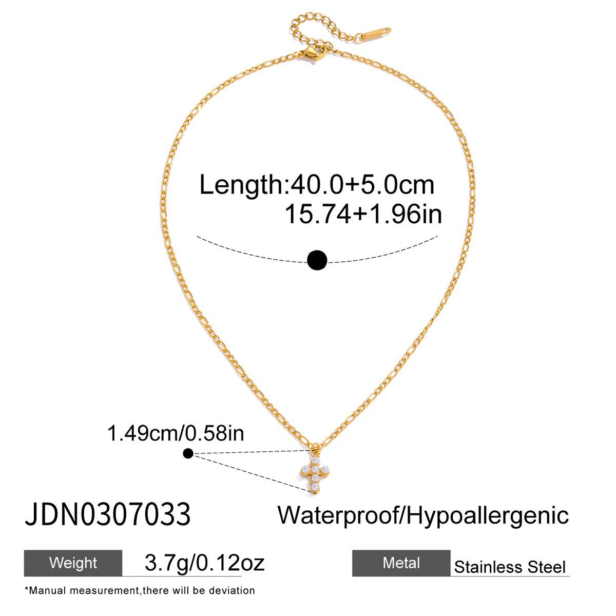 Set collana e bracciale minimalista con ciondolo a stella, luna, nuvola e universo in acciaio al titanio con dettagli in perle e finitura galvanizzata da donna