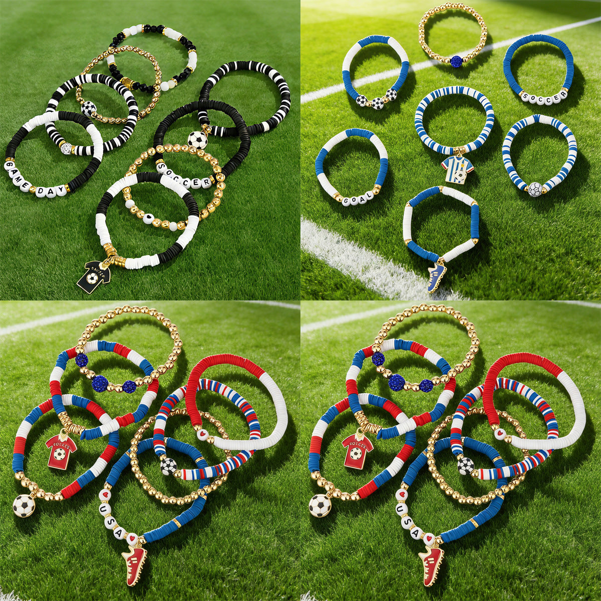 Sweet Heart Star Letter Resin Bracelet for Women